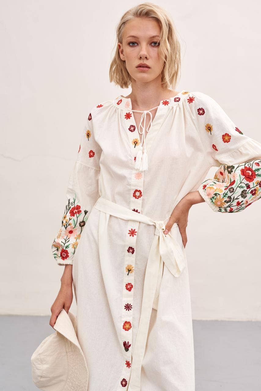 Handmade Originals Ukraine - Wholesale Dress - Women's - Embroidered Dress Spring Flowers4