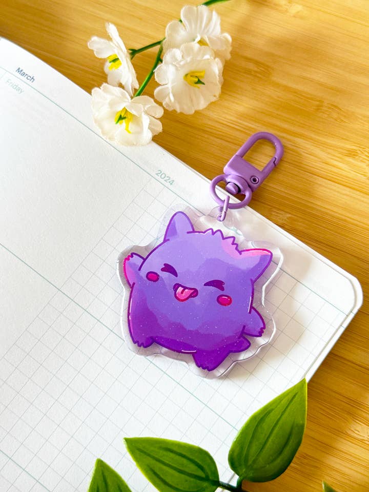 Gengar Keychain for wholesale by Shiku Designs