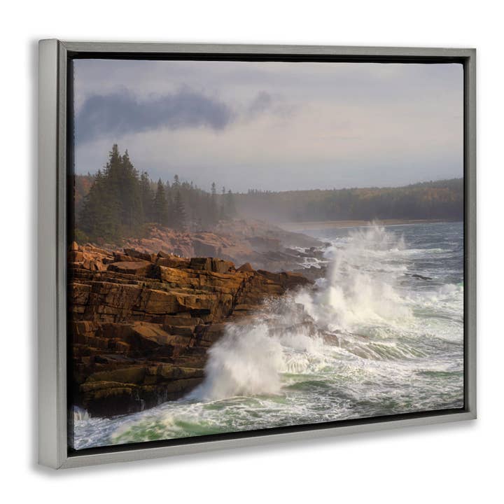 Stupell Industries - Wholesale Wall Sign - Rough Waves on Cliff - Framed Wall Art15