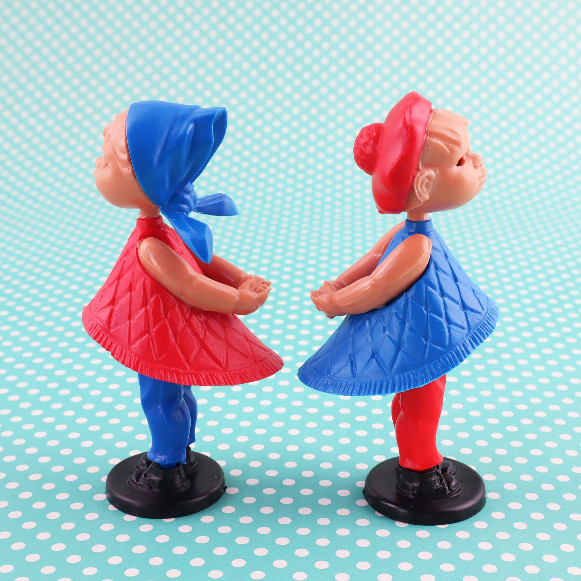 Tribal Trade GmbH - Vente Figurine décorative - Poupées à baiser magnétiques, paire de baisers rétro classiques8