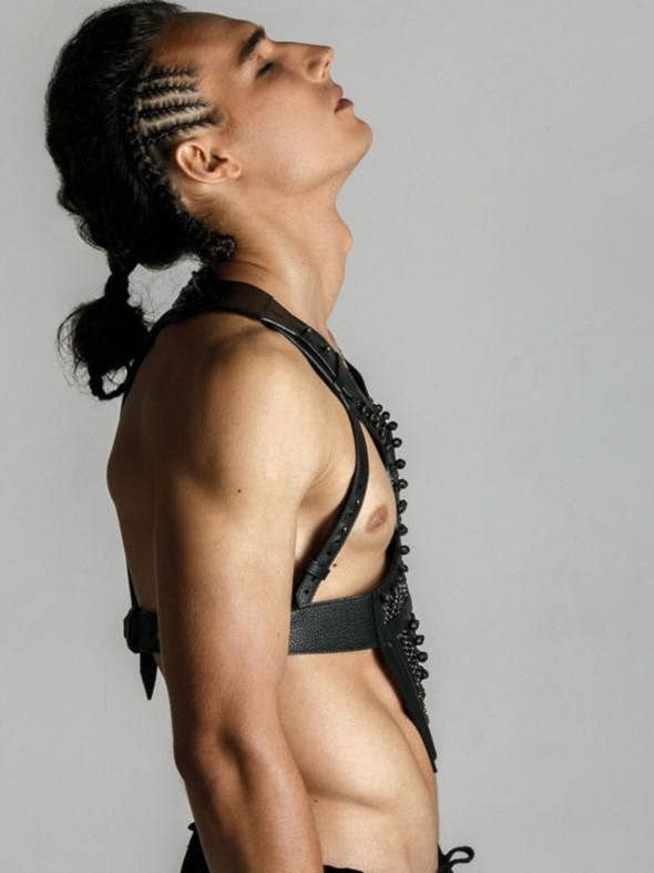 OBJECT & DAWN – wholesale Tank top – Men's – Adonis Men's Leather Beaded Harness9