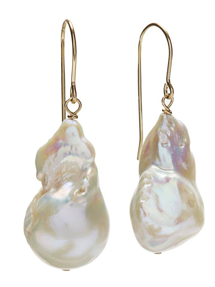 Barock Örhängen - guld/vit för wholesale av In2 design