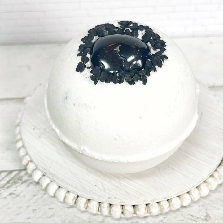 Rage Gems & Jewelry - Wholesale Bath Bomb/Fizz - Obsidian & Black Lava Salt Bath Bomb