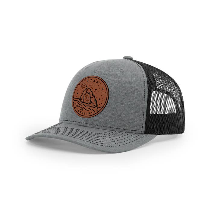 Albion Mercantile Co. - Wholesale Trucker Hat - Unisex - Utah Hat | Leather Patch Hat | Trucker Hat3