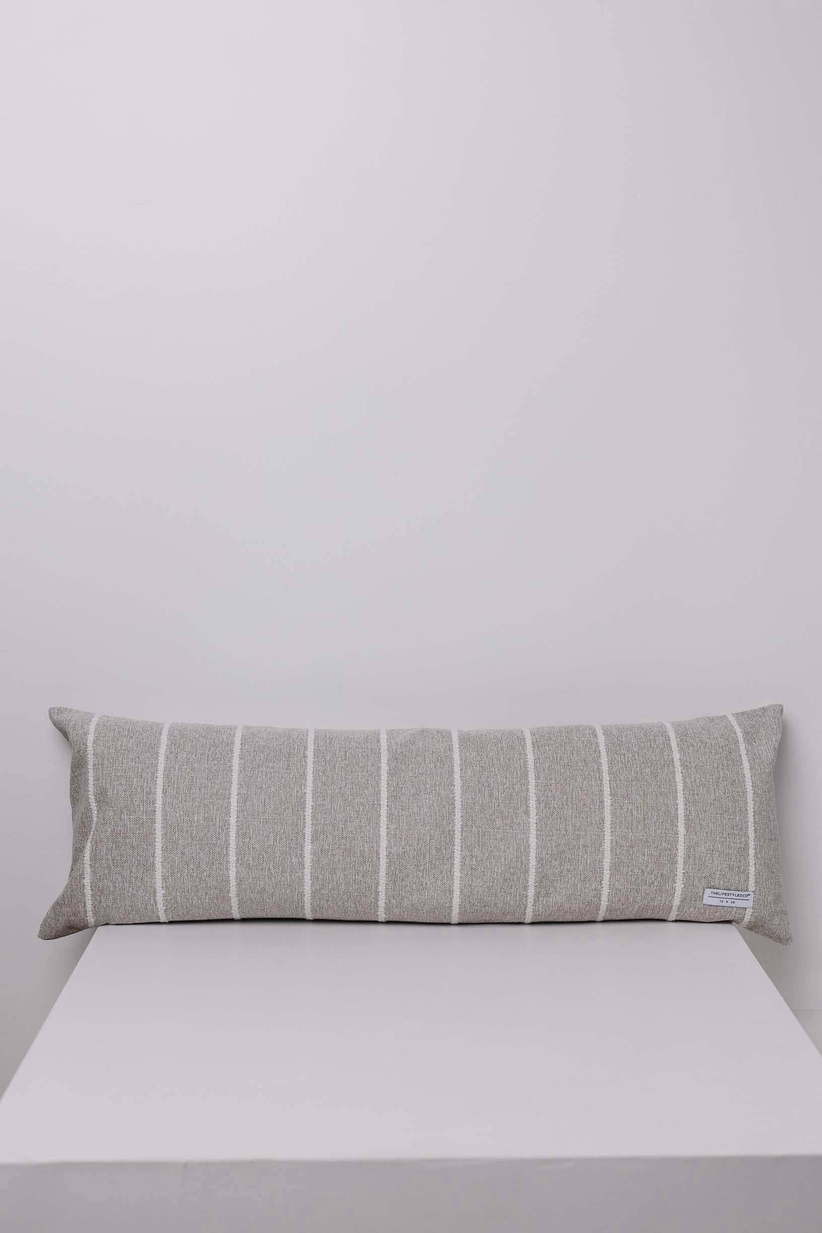 THELIFESTYLEDCO - Wholesale Throw/Decorative Pillow - Jolie Textured Slub Stripe Pillow - 3 Sizes2