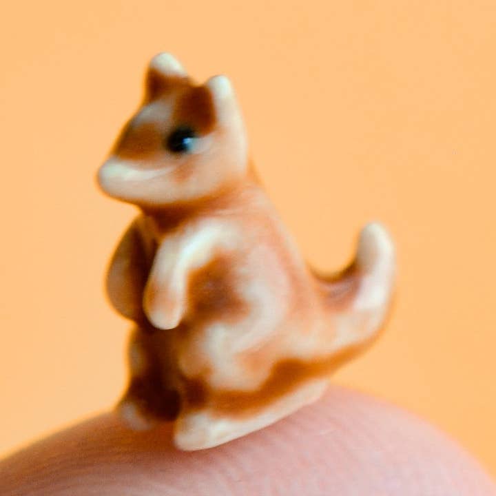 World's Tiniest Kangaroo Figurine for wholesale by Camp Hollow Porcelain Animal Treasures