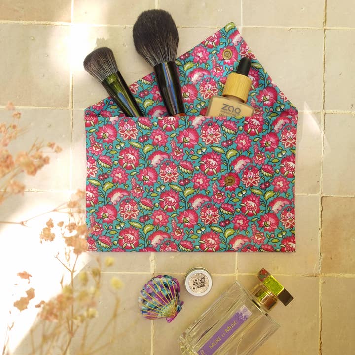 Alice et Jeanne - Wholesale Makeup/Cosmetic Bag - Léa coated cotton makeup bag1