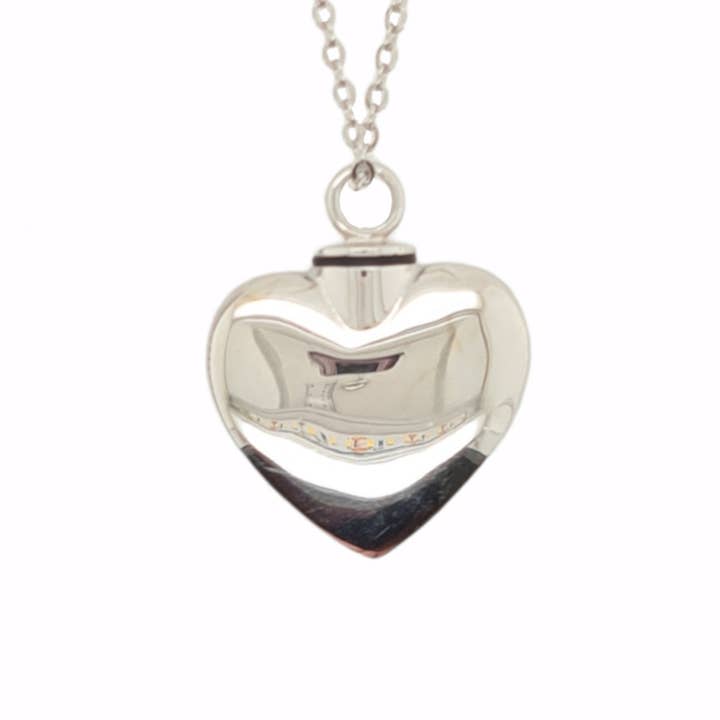 Mountain Creek Jewellery - Wholesale Locket necklace - MEMORIAL PENDANT S/S SOLID HRT