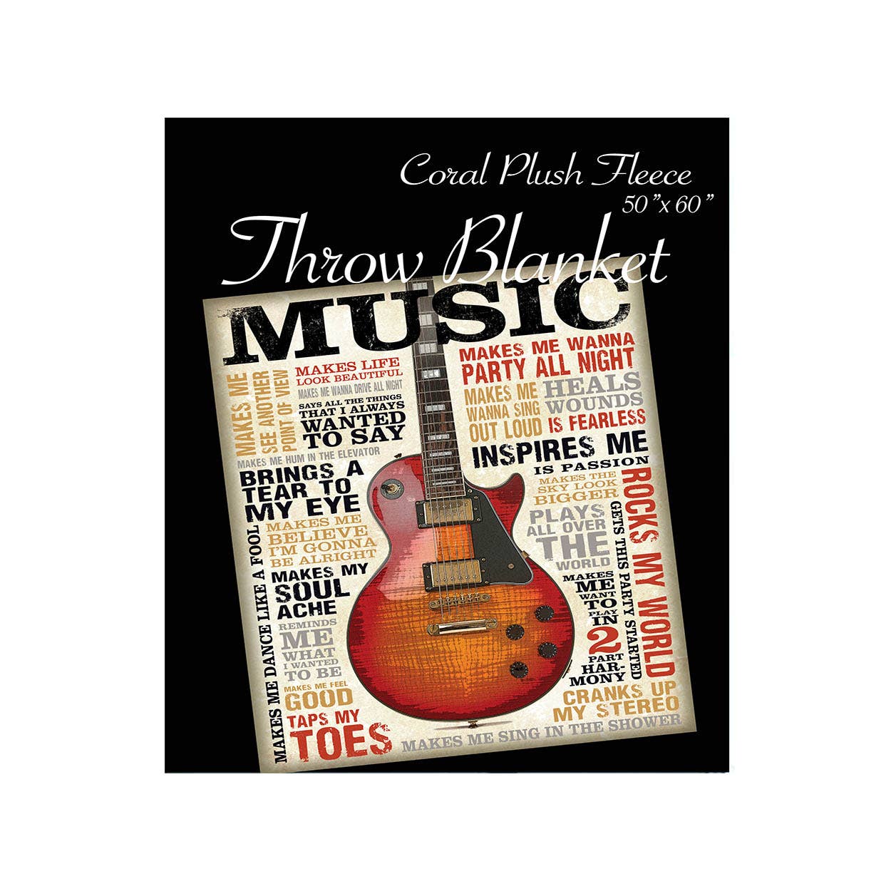 MID-SOUTH PRODUCTS - Wholesale Throw Blanket - Throw Blanket - Music is Passion