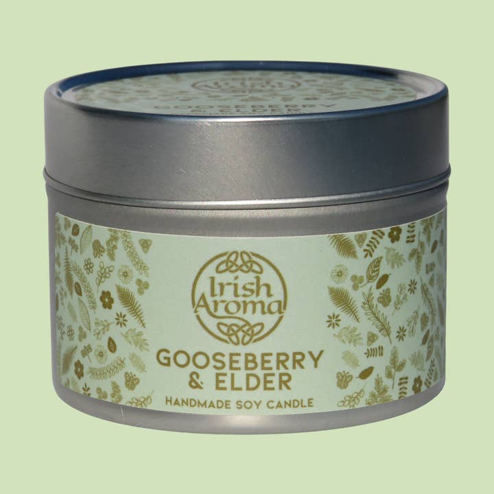 Gooseberry & Elder - Candela di soia fatta a mano per la vendita all'ingrosso da parte di Irish Aroma