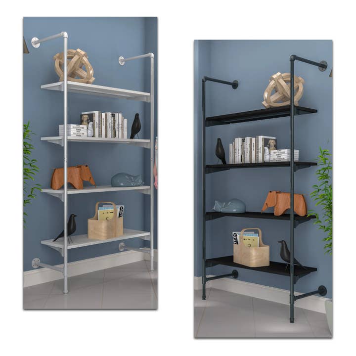 Pipeline Display Outrigger Kit with Four Wood Shelves for wholesale by Econoco