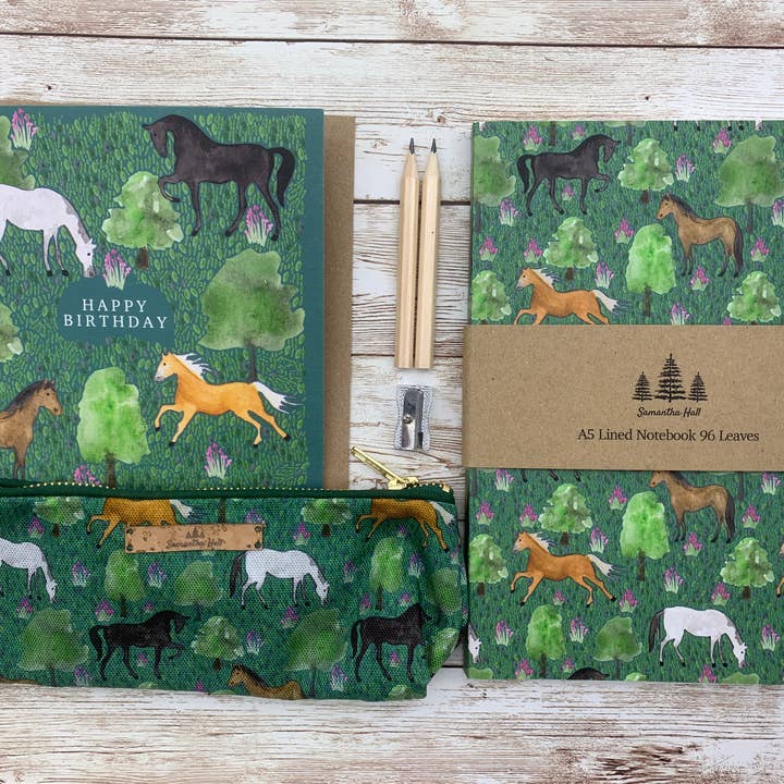 Set de regalo de papelería para caballos para venta al por mayor de Samantha Hall Designs