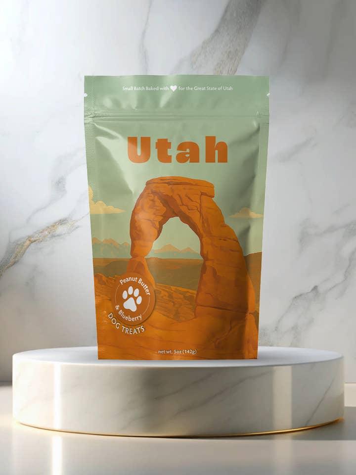 Utah Summer Souvenir Dog Treats - 5oz Small-Batch for wholesale by Neoteric Brands