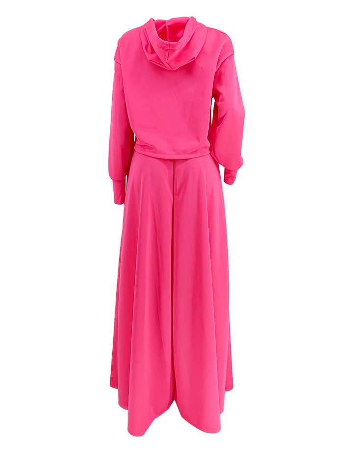 HIDDENBRAND - Wholesale Top & Skirt Set - Women's - Hoodie sweatshirt top maxi skirt set 2pcs1