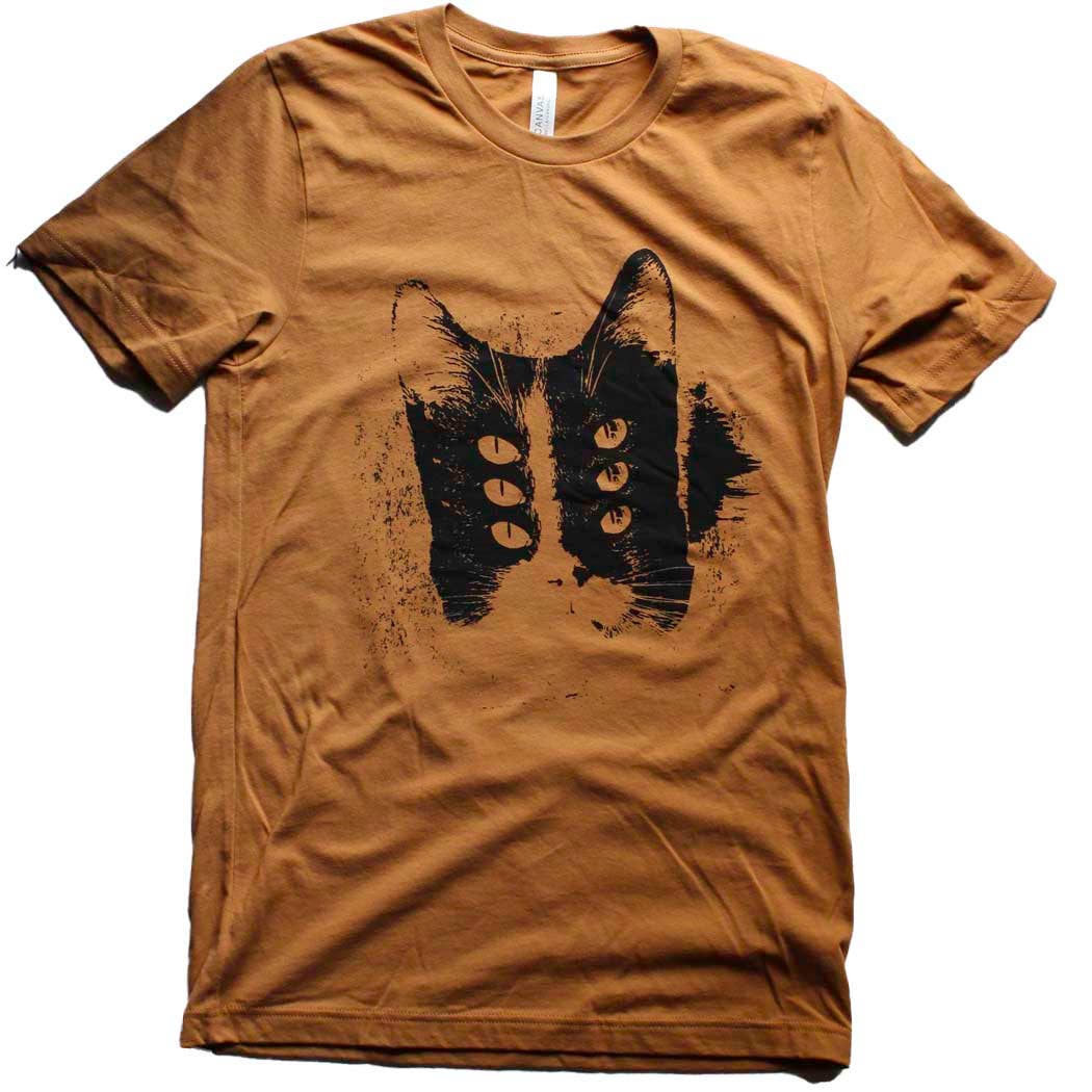 Yonder Studios - Vendita all'ingrosso Maglietta serigrafata - Unisex - Camicia Meomeow su pane tostato