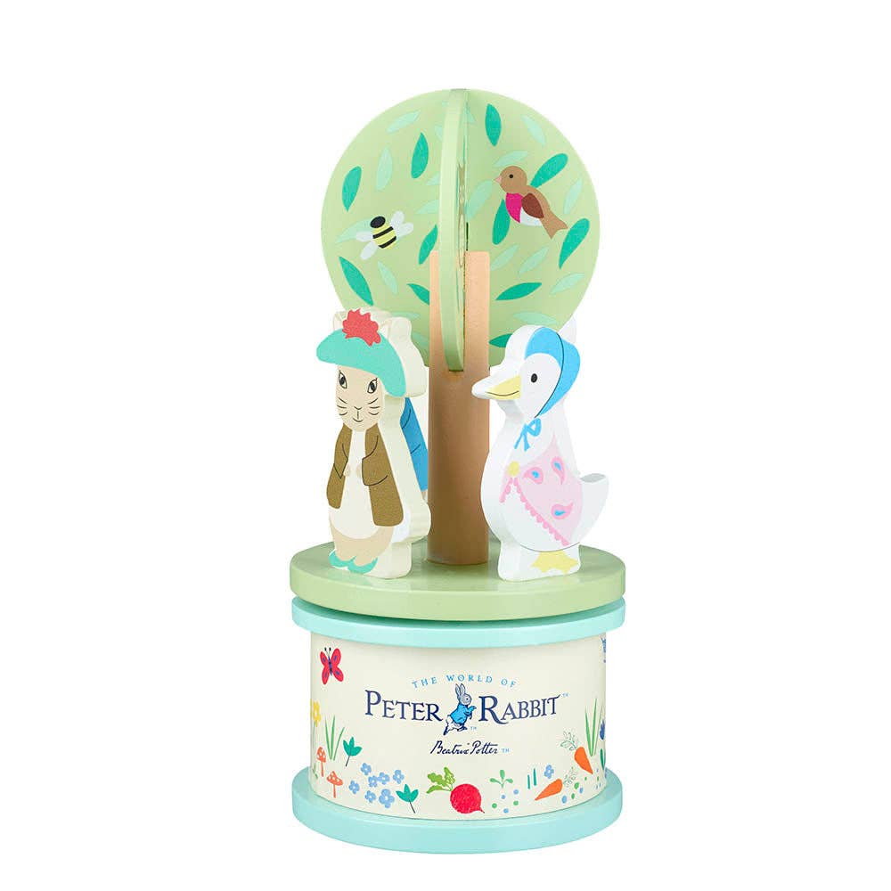 Orange Tree Toys – Engroshandel Musiklegetøj - Børn og baby – Peter Rabbit™ musikalsk karrusel i træ1