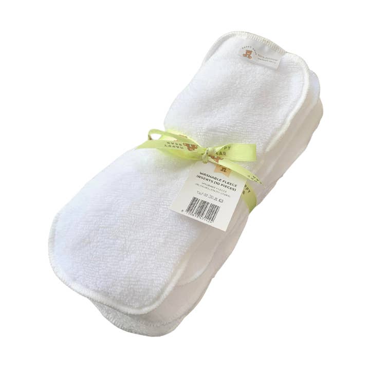 Washable fleece inserts / liners - 10 pieces | cloth diapers for wholesale by HappyBear Diapers