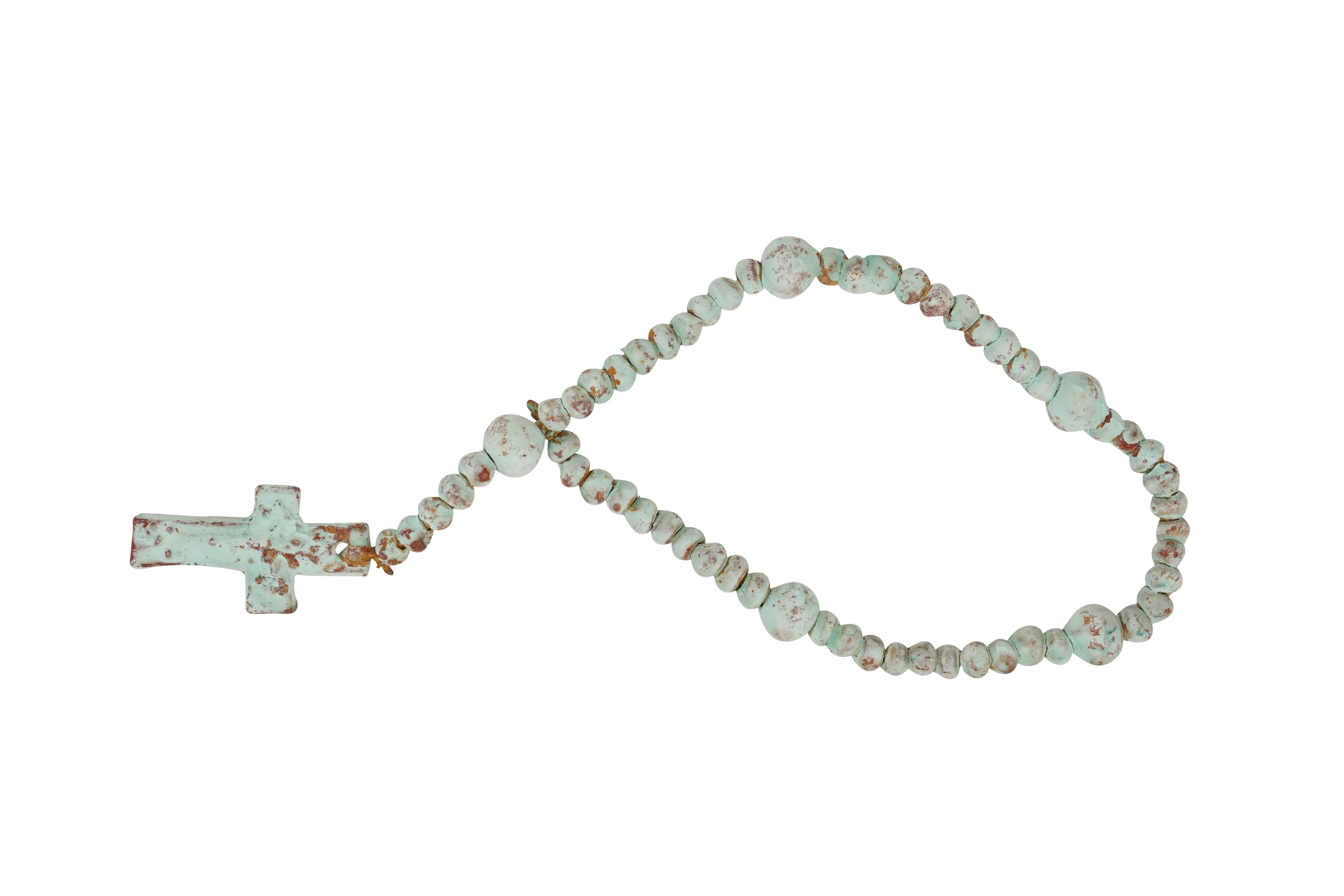 My Amigos Imports - Wholesale Prayer Beads Necklace - Hope Clay Rosary-Beads-Gorgeous-6 Sizes-Handmade-Turquoise1