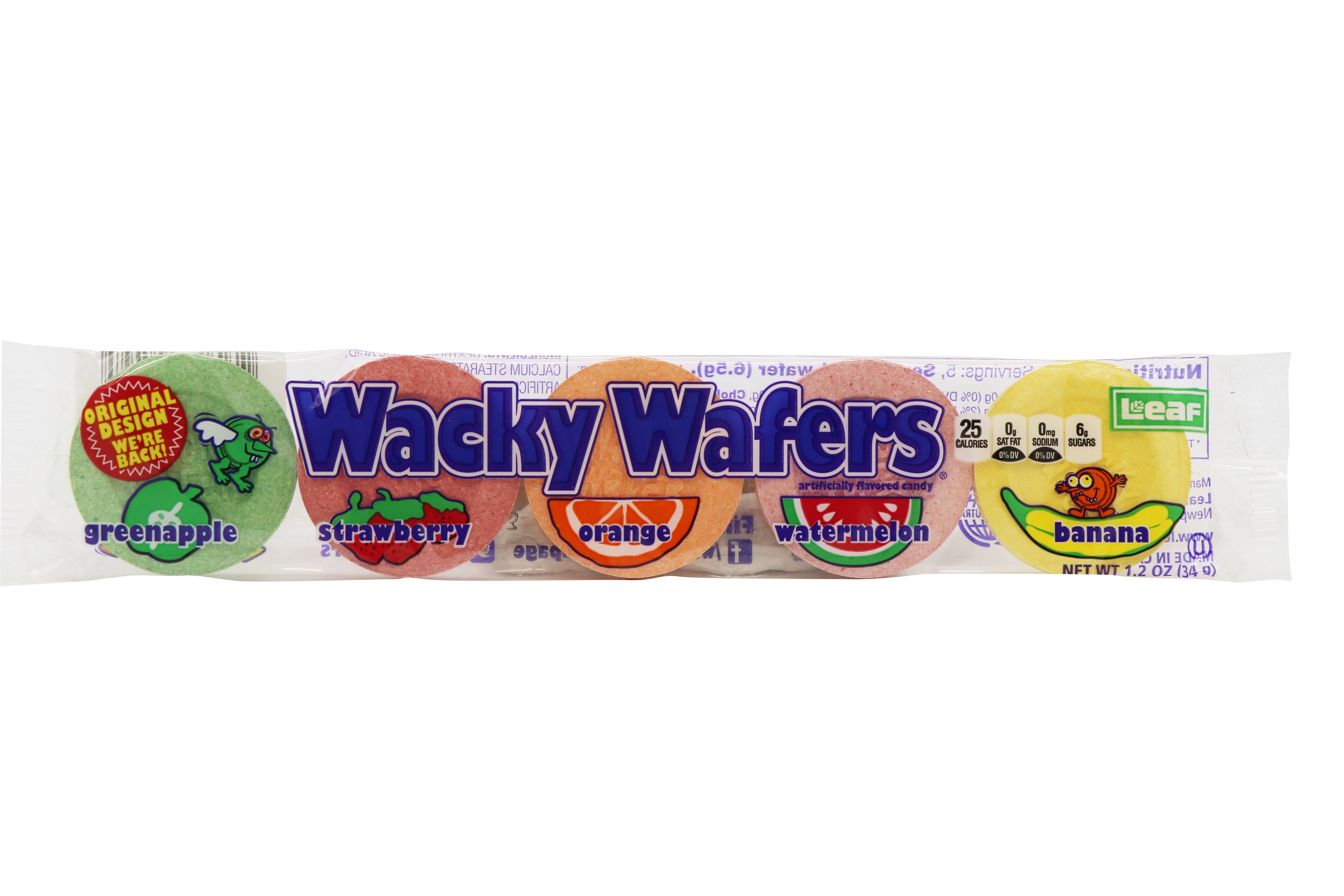 Grandpa Joe's Candy Shop - Wholesale Hard Candy - Wacky Wafers, 1.2oz Packages, 24ct Display Box1