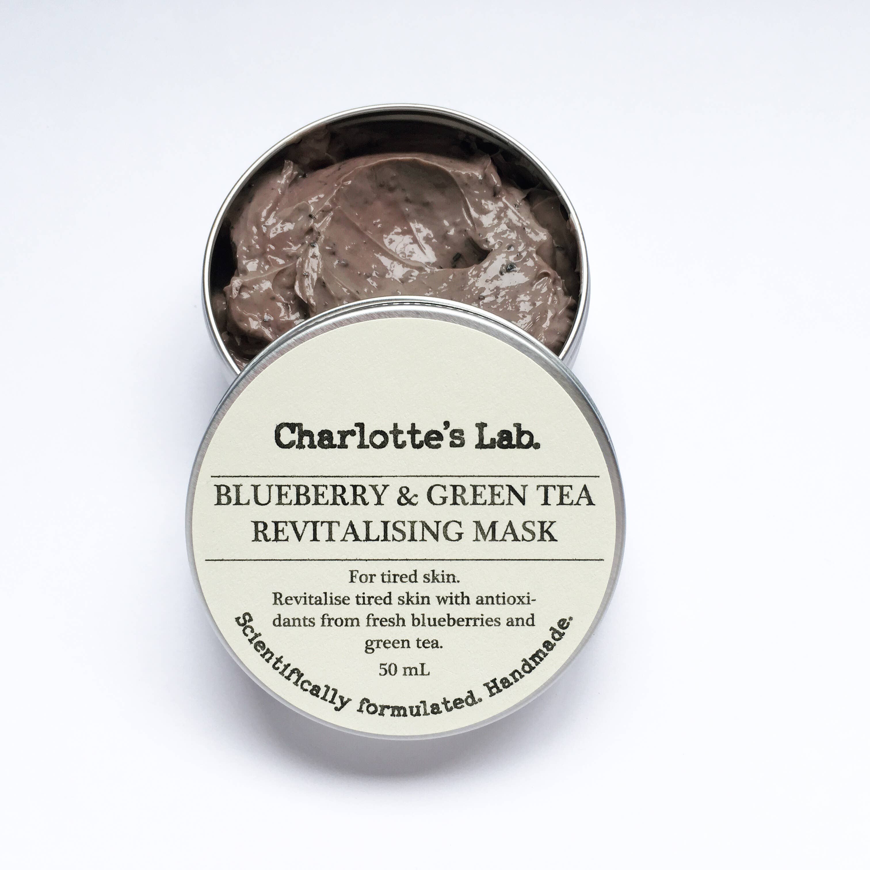 Charlotte's Lab - Wholesale Skincare Face Mask - Blueberry & Green Tea Revitalising Mask3