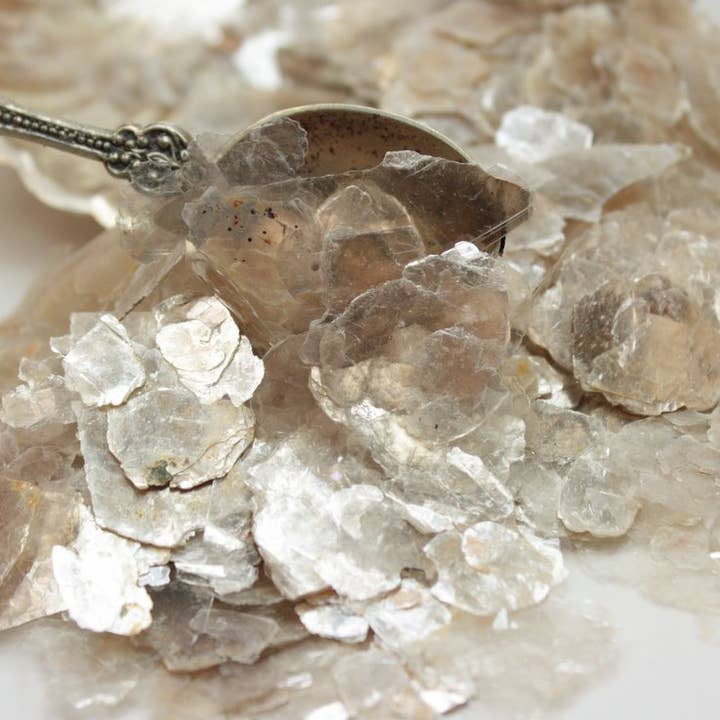 Clear - Pearl - Natural Mica Flakes - Bulk Bags for wholesale by Meyer Imports