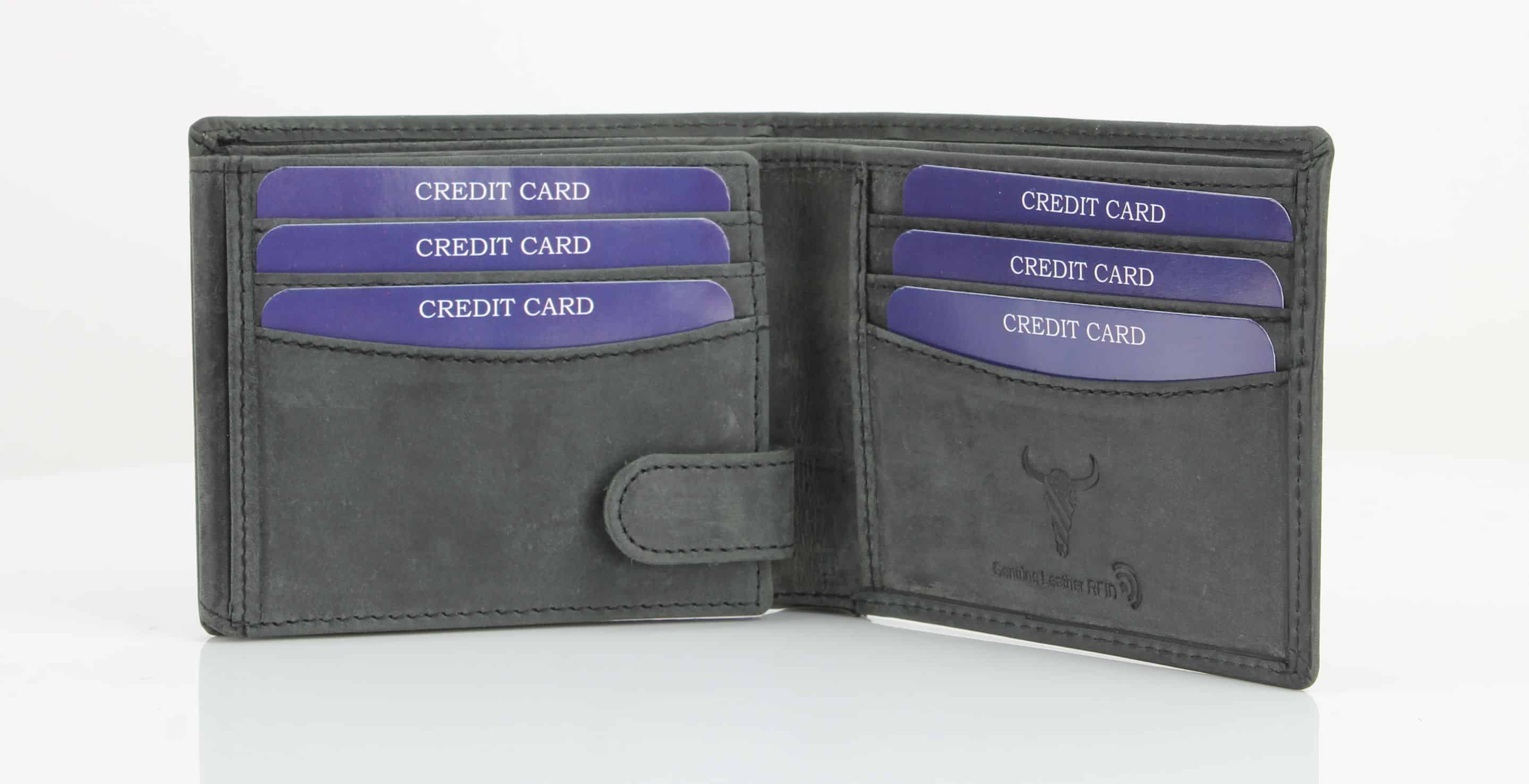 Leather Impressions Inc - Wholesale Wallet - Men's - American Bison Bird Embossed Leather Mens Bi Fold Wallet1