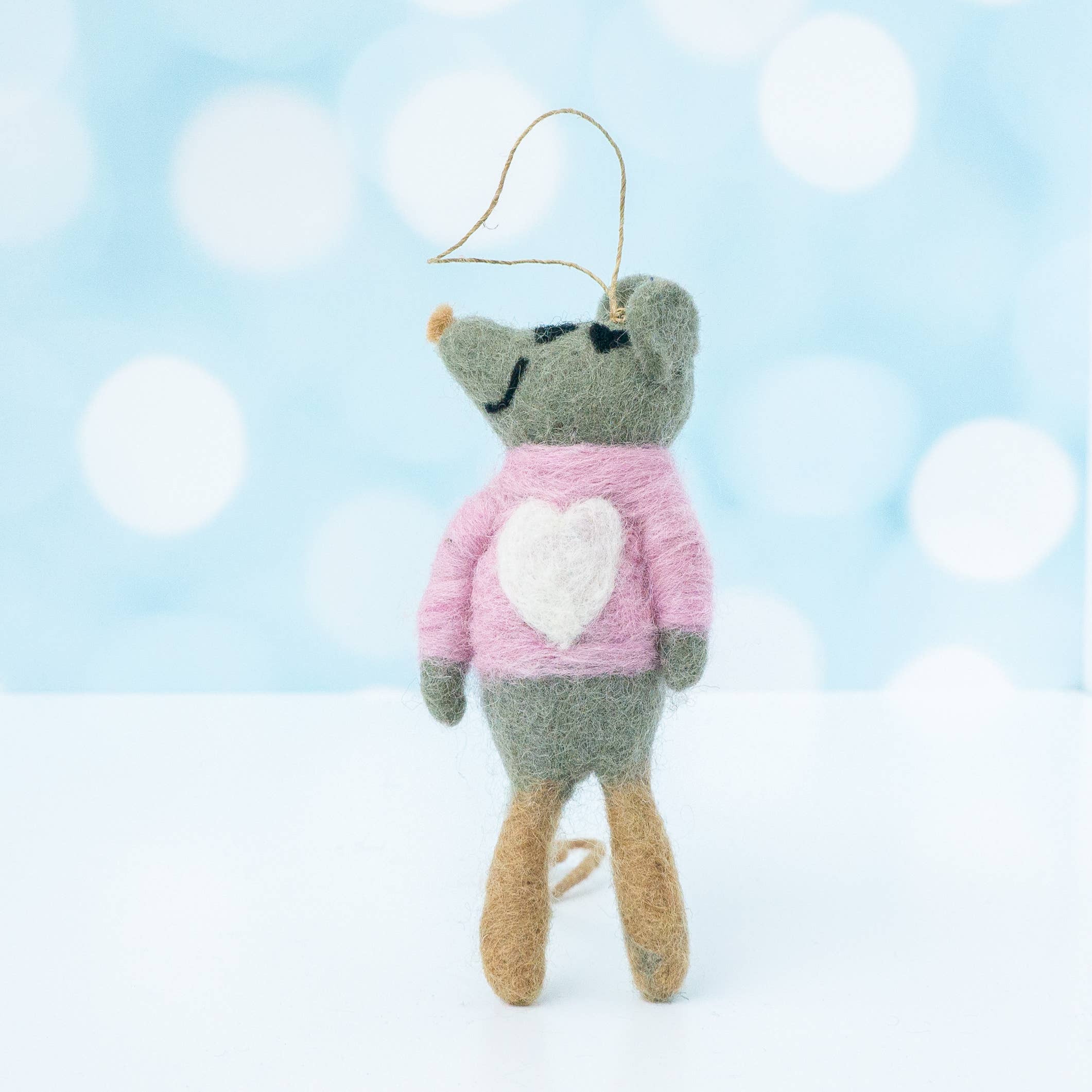 Friendsheep – wholesale Ornament – Cheery Mouse Eco Wool Ornament Collection - (8 styles)2