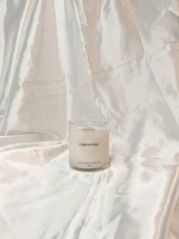Vela Golden Hour 9oz por atacado de Amoura Candle