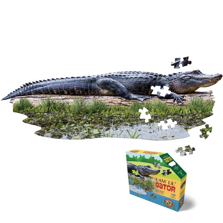 I AM LiL' Gator 100 piece jigsaw puzzle - gift for wholesale by Madd Capp Games & Puzzles