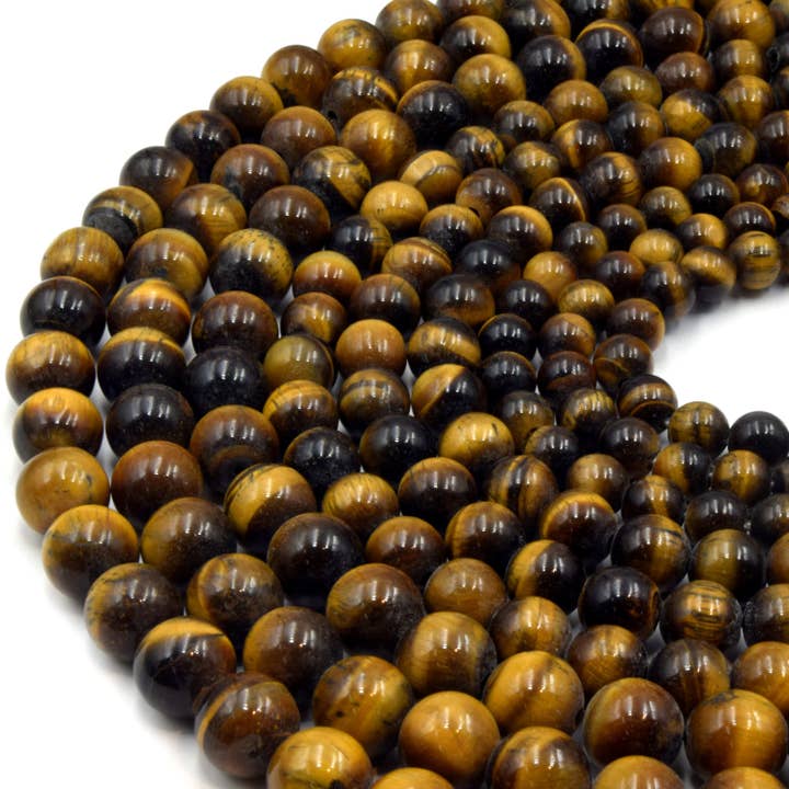 Braune Tigerauge-Perlen 2 bis 14 mm – Schmuckperlen zum Basteln für den Großhandel von Only Beads