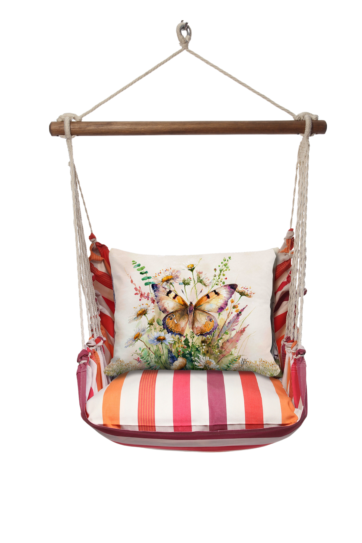 Magnolia Casual - Wholesale Swing Set - Hammock Swing 4-Piece Set indoor / outdoor - Cristina Stripe3