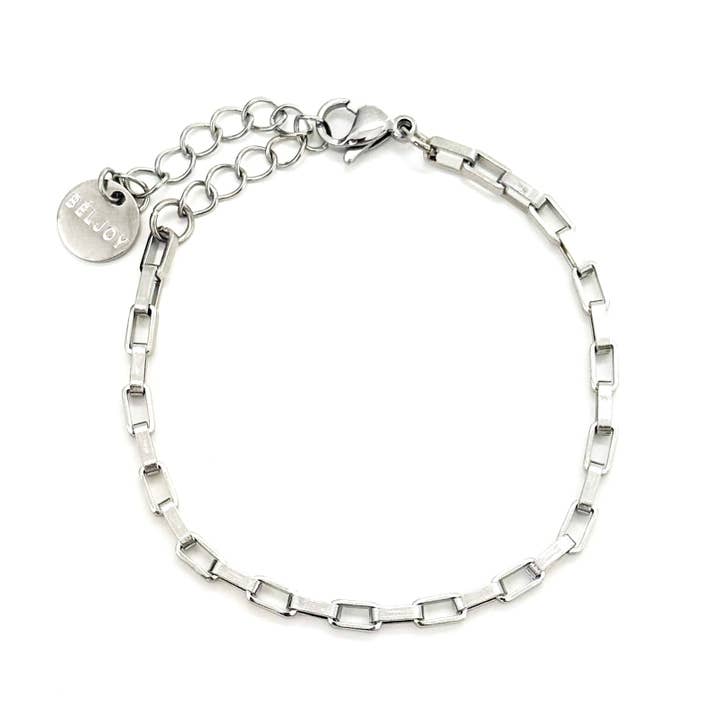 BELJOY - Wholesale Link & Chain Bracelet - Betsey Silver Chain Bracelet