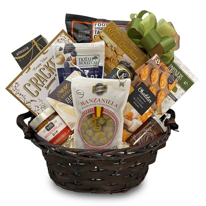 Simply Salty Gift Basket for wholesale by Pellatt Cornucopia Gift Baskets