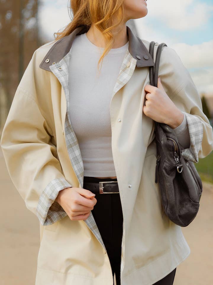 PARKA REVERSIBLE A CUADROS para venta al por mayor de KZELL PARIS