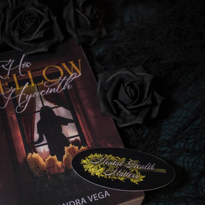 Psychische Gesundheit ist wichtig - Sein gelber Hyazinthen-Aufkleber für den Großhandel von Smut & Stick