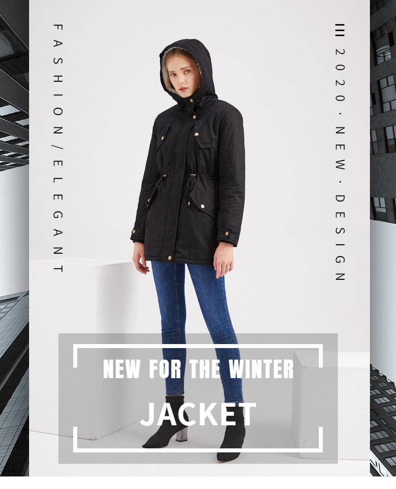 Marayn - Wholesale Parka - Women's - 2025 Autumn Winter Womens Thick Hooded Parka Coat3