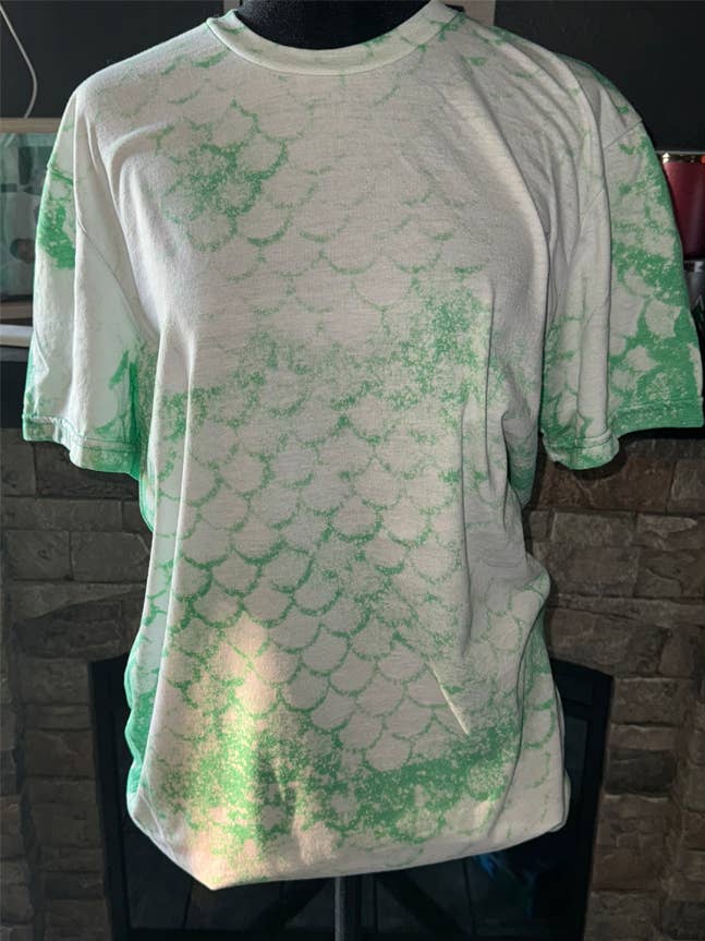 Blank Mermaid Bleached Tee for wholesale by Southern Charm Boutique