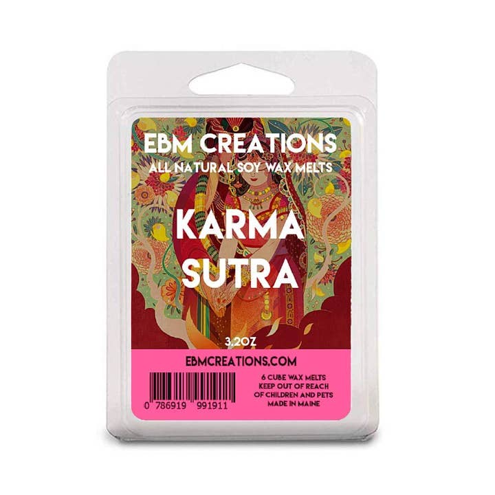 EBM Creations LLC - Wholesale Wax Melt - Karma Sutra - 3.2 oz Clamshell