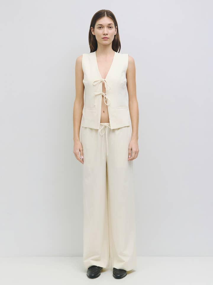 MOD REF - Wholesale Pants - Women's - The Vera Pants | Drawstring Wide Leg Pants8