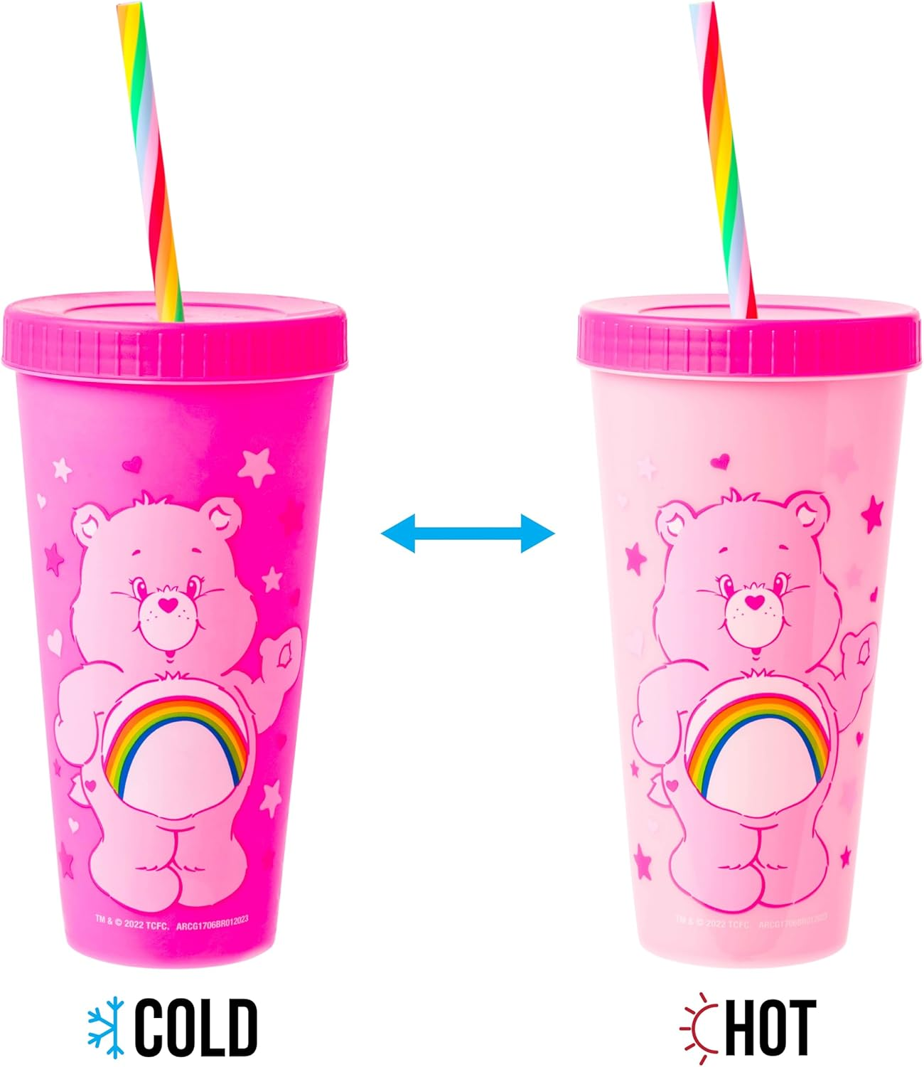 AJ TOYS & GAMES - Wholesale Drinking Glass/Cup - Kids & Baby - Care Bears 4 Pack Plastic Color Changing Tumblers 24 oz7