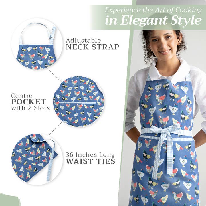 Maison d'Hermine - Design in Every Thread - Wholesale Apron - Apron 100% Cotton - Everyday Cooking - Picoti4