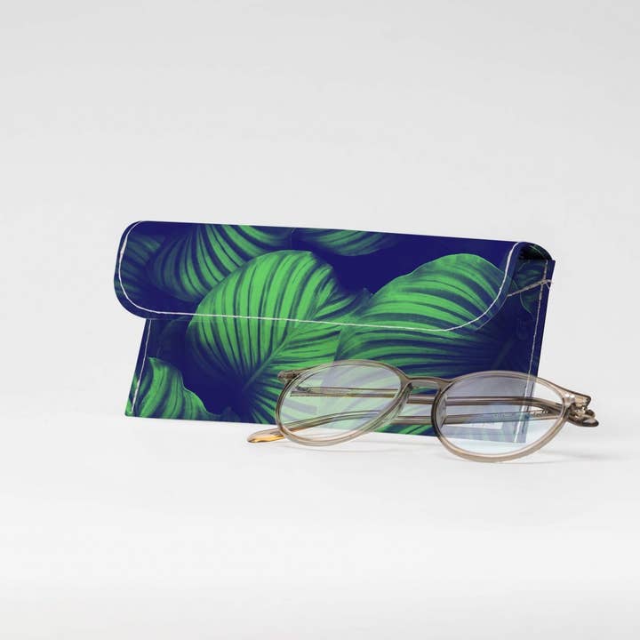 PALMS GREEN Tyvek® Eyeglass Case for wholesale by I Like Paper