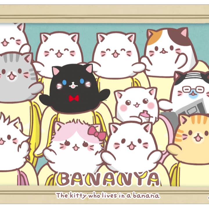 Officially Licensed Bananya Playmat - Bananya Family for wholesale by Japanime Games