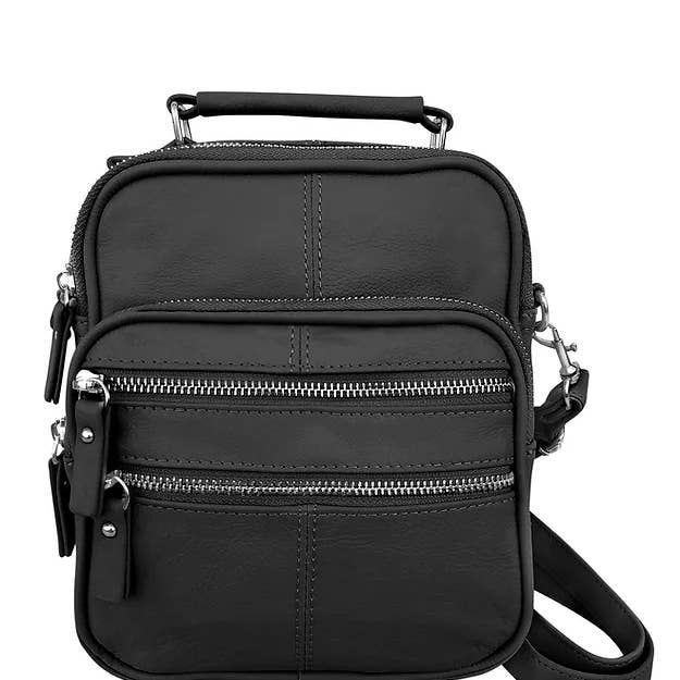 Roma Leathers, Inc. - Wholesale Crossbody Bag - Women's - RM005A cowhide leather handbag crossbody
