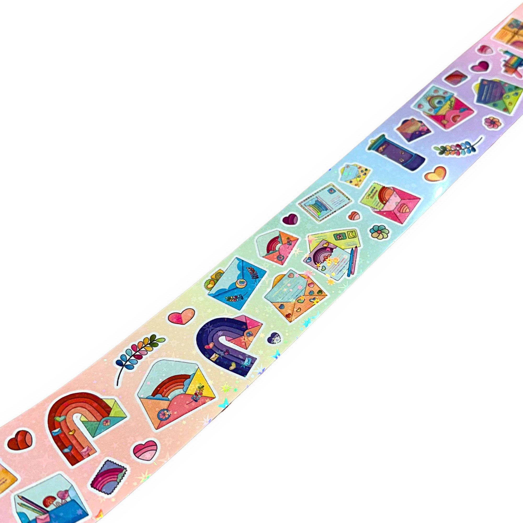 Moonbow Creative Co. - Wholesale Sticker - Rainbow Mail Infinity Sticker Roll3