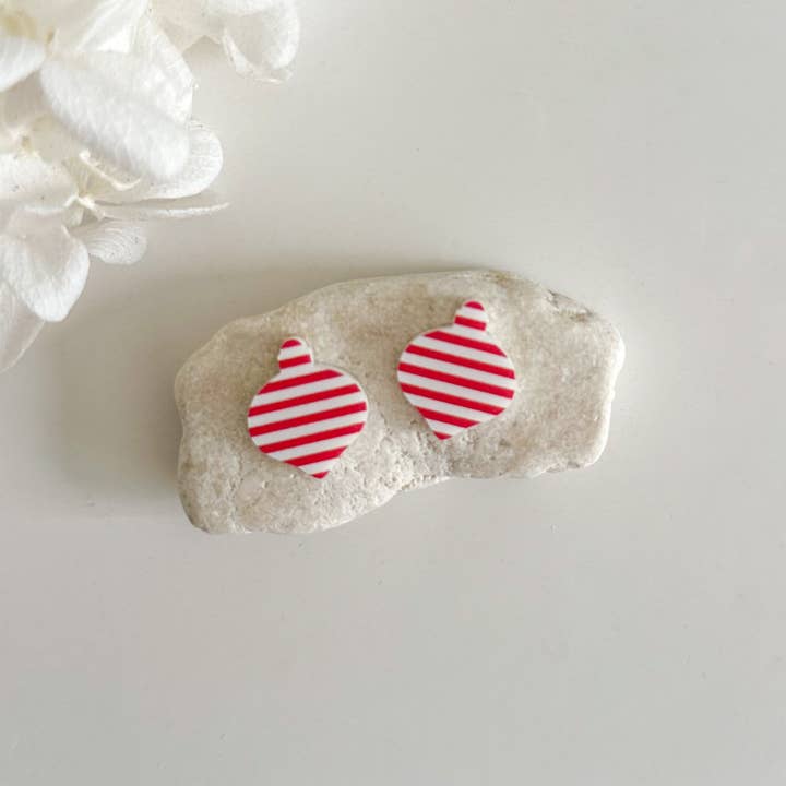 Pollie & Res - Wholesale Stud/post earrings - Christmas Acrylic Studs6