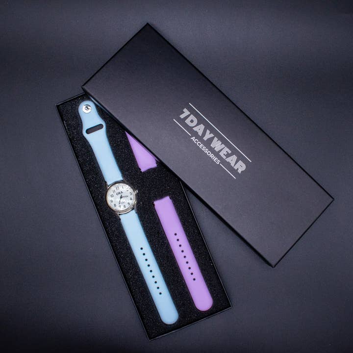 Natalia - Wholesale Wrist Watch - Women's - Interchangeable Silicone Wrist Watch (Analog - White Face)9