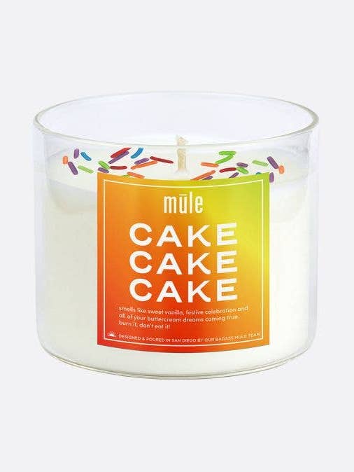 MULE, Cake is Good - Glass Candle 10.5 oz for wholesale by Elum Designs Home