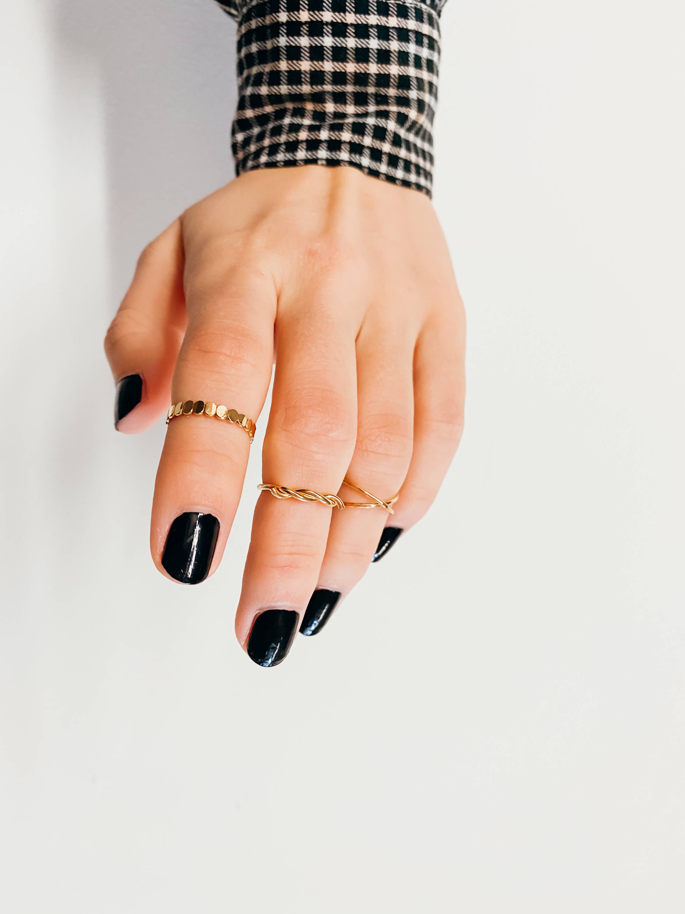 Hannah Naomi - Vendita all'ingrosso Anello midi/a fascia - Anello con Perline, Riempimento in Oro 14K4