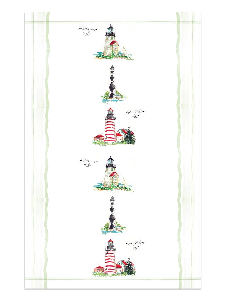Lighthouses Kitchen Towel for wholesale by Darling Lemon